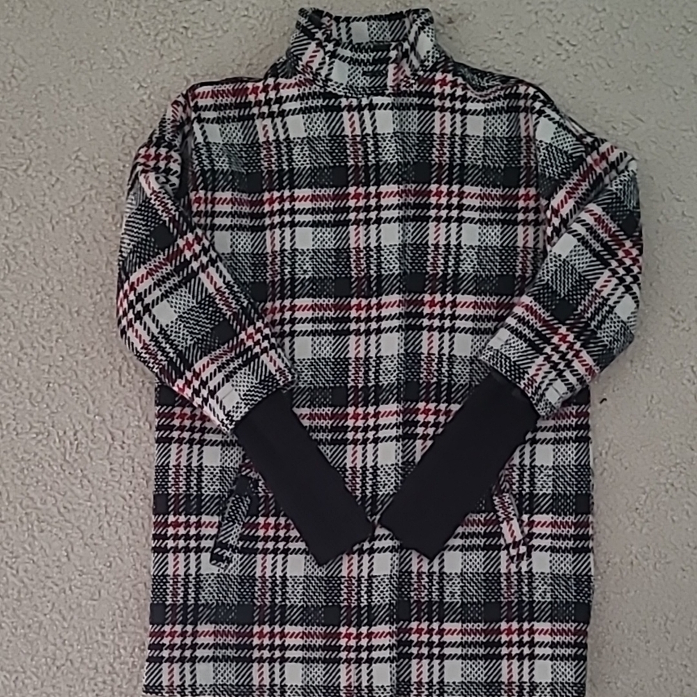 Express Plaid Wool Blend Coat size S